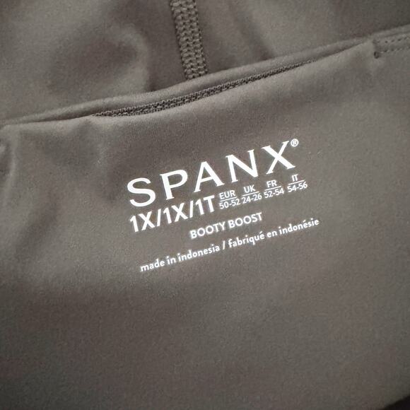 SPANX SPANXshape Booty Boost Flare Pant Olive Green Dark Palm 1X - Picture 7 of 8